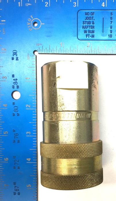 Pioneer Zinc Plated Quick Connect 1"NPTF Hydraulic Coupling 4050-6P NOS