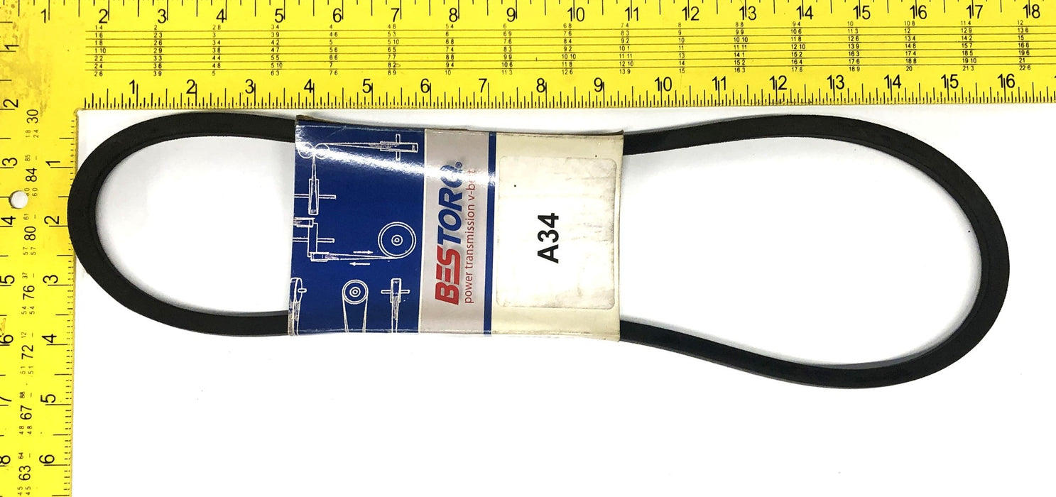 Bestorq Power Transmission V-Belt A34 or 4L360 [Lot of 2] NOS