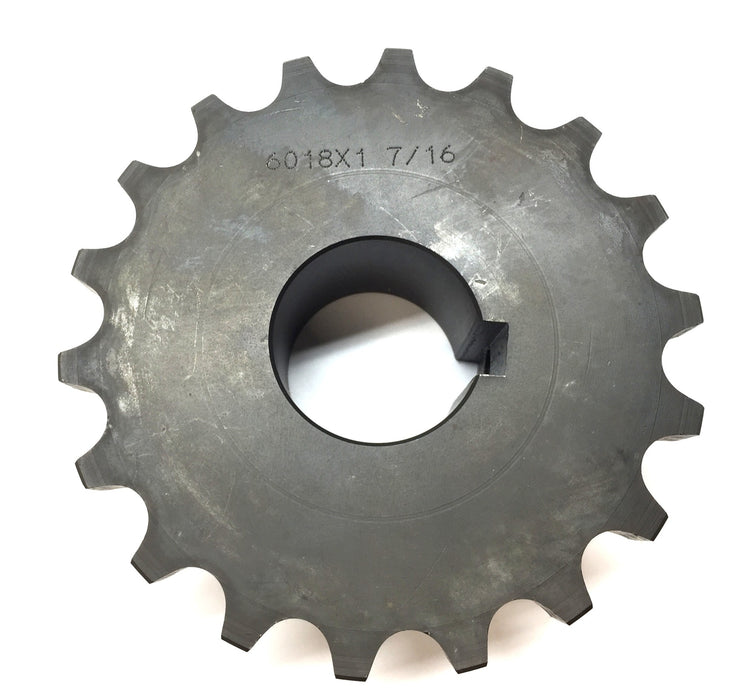 McMaster-Carr Roller Chain Sprocket 6018 CPLG FLG x 1.438 KW (6018X1 7/16) NOS
