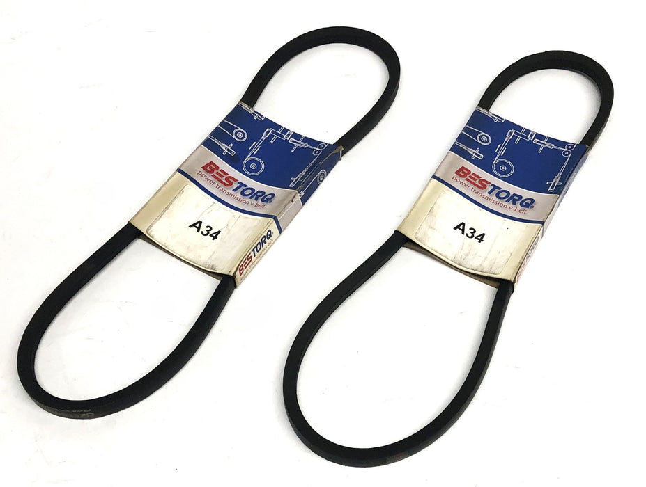 Bestorq Power Transmission V-Belt A34 or 4L360 [Lot of 2] NOS