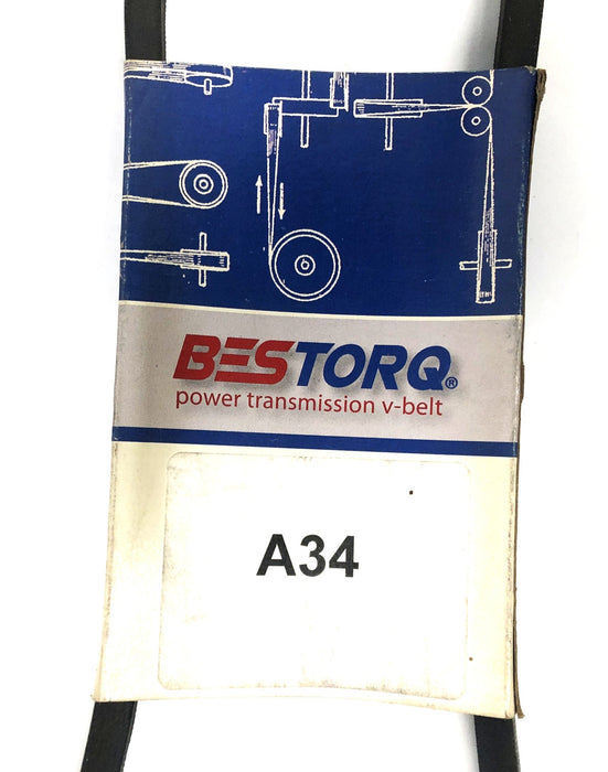 Bestorq Power Transmission V-Belt A34 or 4L360 [Lot of 2] NOS