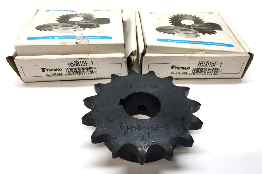 Tsubaki Roller Chain Sprocket H50B15F-1 [Lot of 2] NOS