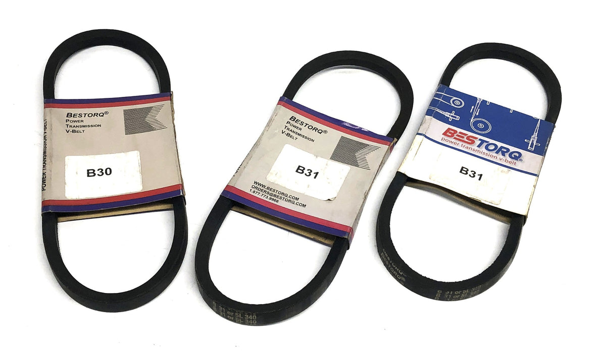 Bestorq Power Transmission V-Belt B30 or 5L330/B31 or 5L340 [Lot of 3] NOS