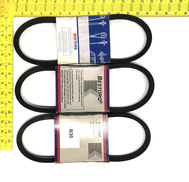 Bestorq Power Transmission V-Belt B30 or 5L330/B31 or 5L340 [Lot of 3] NOS