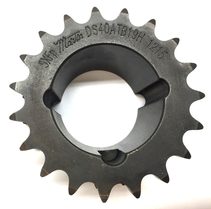 Martin Sabertooth Double-Single Roller Chain Sprocket DS40ATB19H 1/2" Pitch NOS