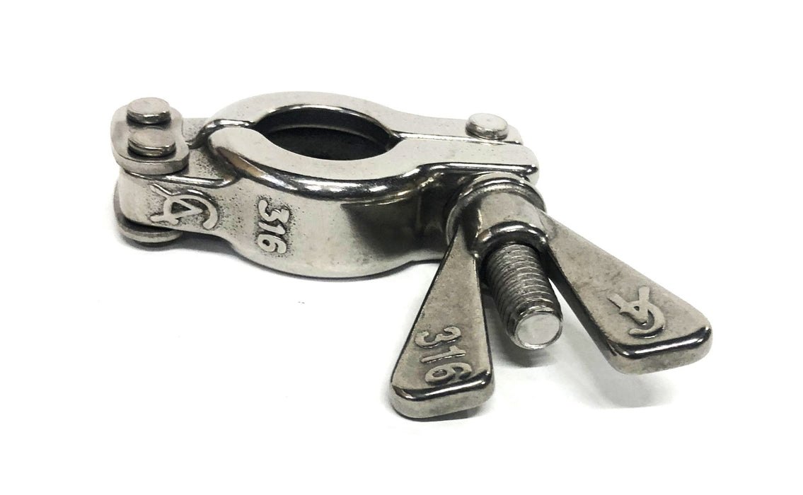 McMaster-Carr CA 316 Stainless Steel Clamp For 1/2&3/4IN OD PN50 [Lot of 2] NOS