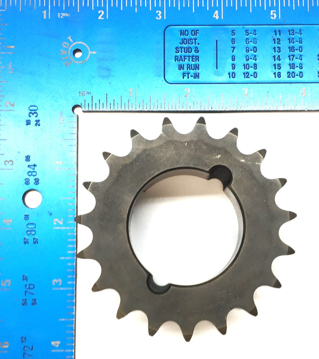 Martin Sabertooth Double-Single Roller Chain Sprocket DS40ATB19H 1/2" Pitch NOS