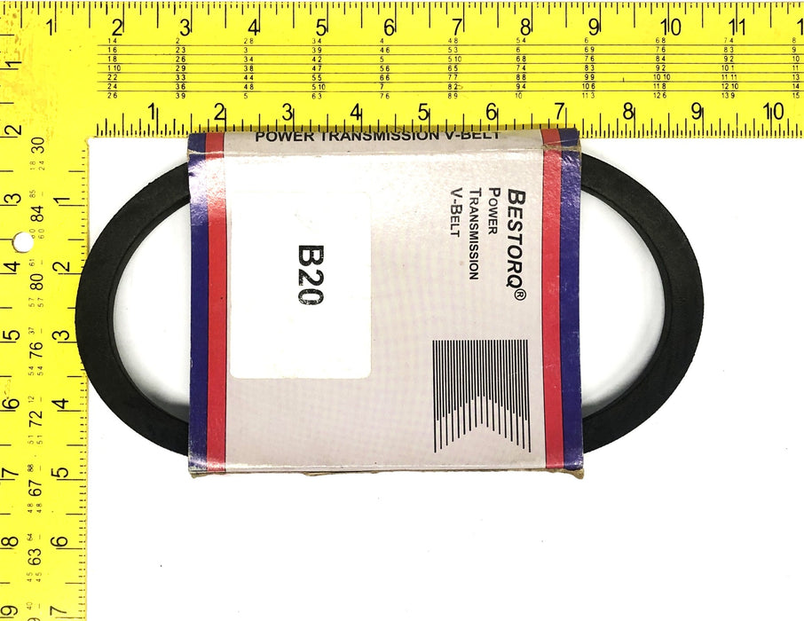 Bestorq Power Transmission V-Belt B20 or 5L230 [Lot of 2] NOS