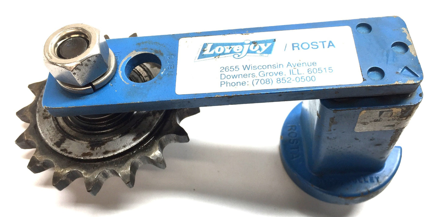 Lovejoy Rosta Miki Pulley SE18 w/Martin Roller Chain Sprocket (40BB17) HD USED