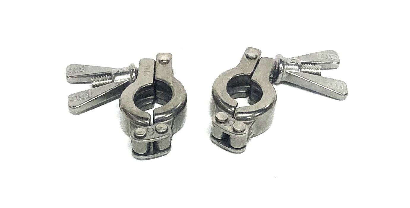 McMaster-Carr 316 Wing Nut Quick-Clamp For 1/2&3/4IN OD PN50 [Lot of 2] NOS
