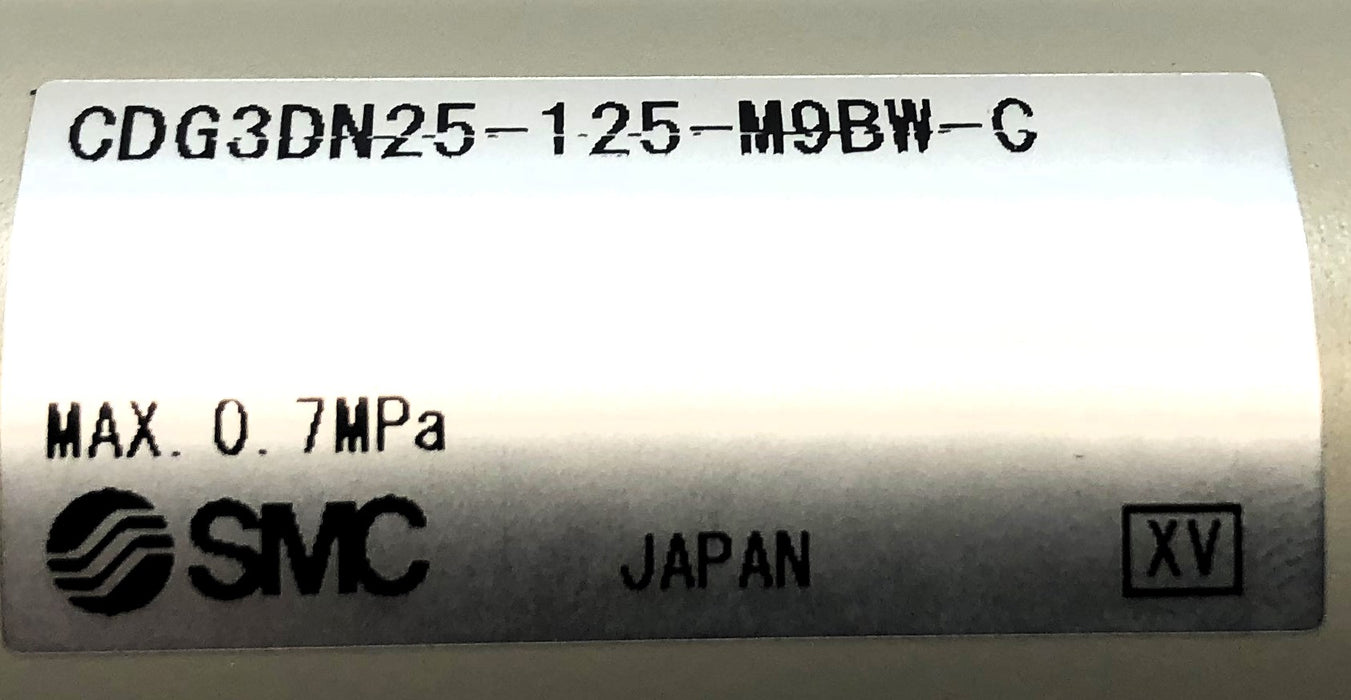 SMC Round Body Pneumatic Cylinder CDG3DN25-125-M9BW-C NOS