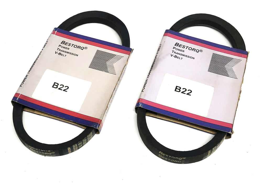 Bestorq Power Transmission V-Belt B22 or 5L250 [Lot of 2] NOS