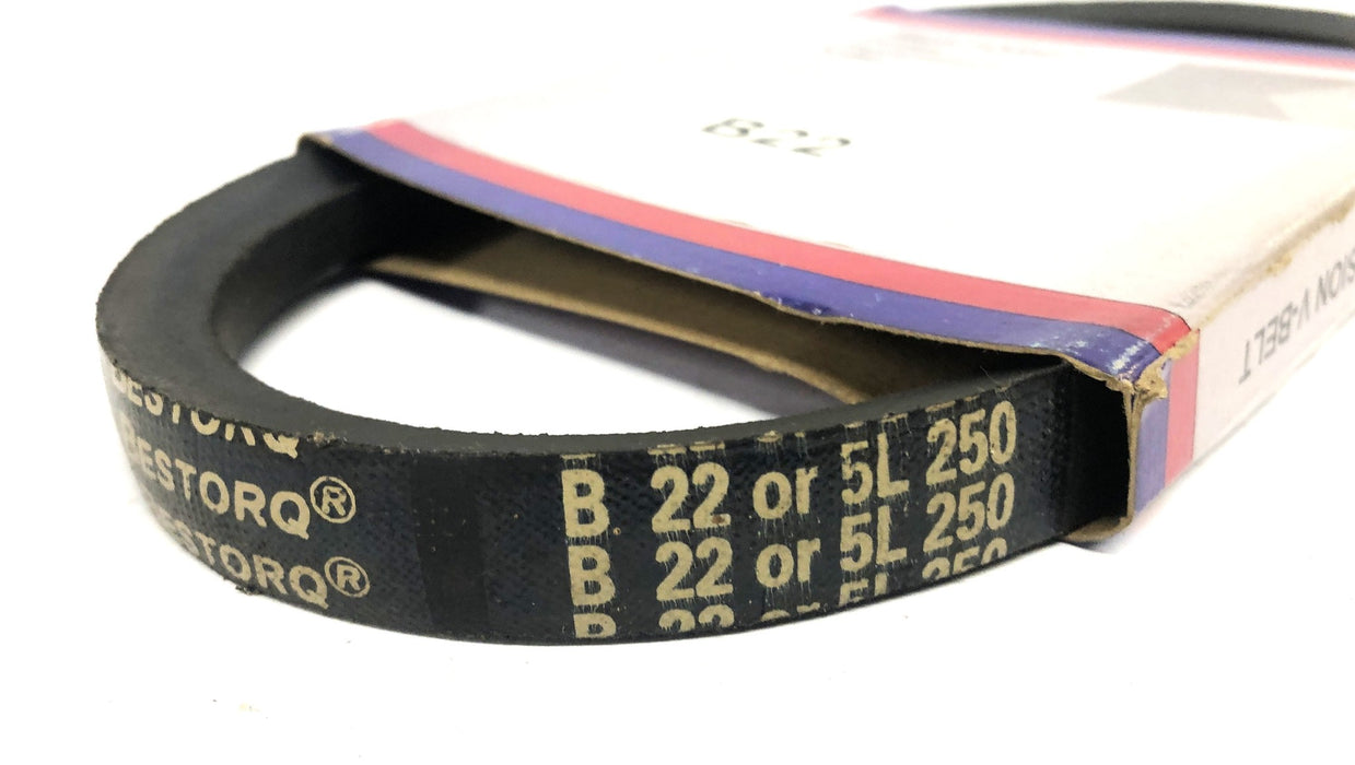 Bestorq Power Transmission V-Belt B22 or 5L250 [Lot of 2] NOS