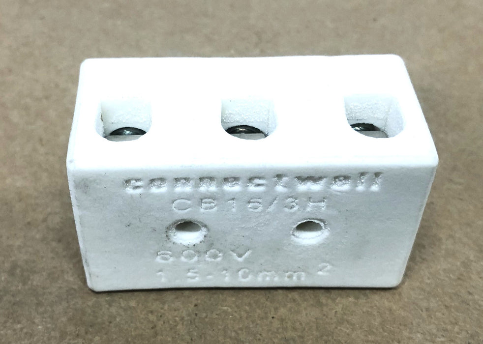 Altech Corp 3 Pole 65A 300V 18-6AWG Ceramic Euroblock CB16/3H [Lot of 25] NOS
