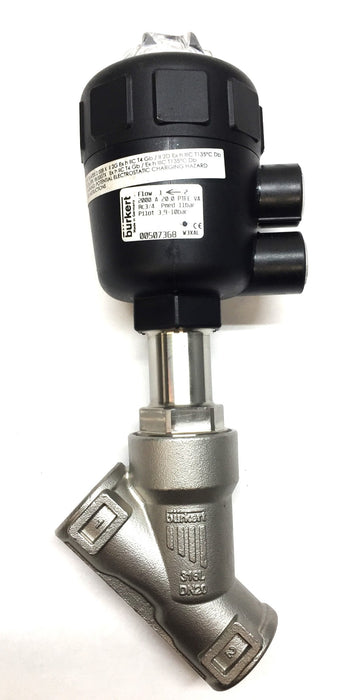 Burkert High-Flow Rate Pneumatically Operated Valve 00507368 NOS