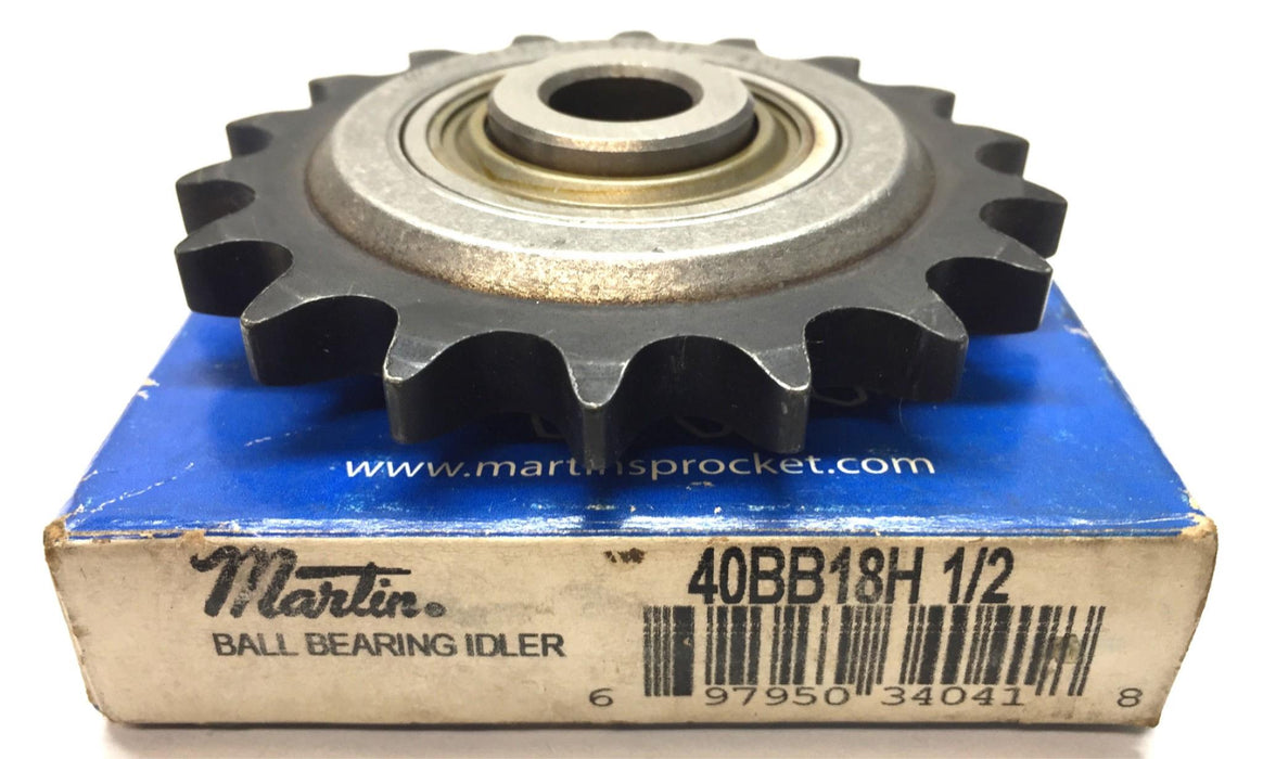 Martin Roller Chain Sprocket 40BB18H 1/2 NOS