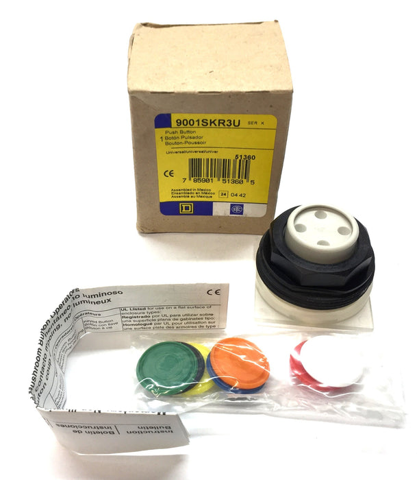 Square D Push Button 9001SKR3U SER.K (51360) NOS