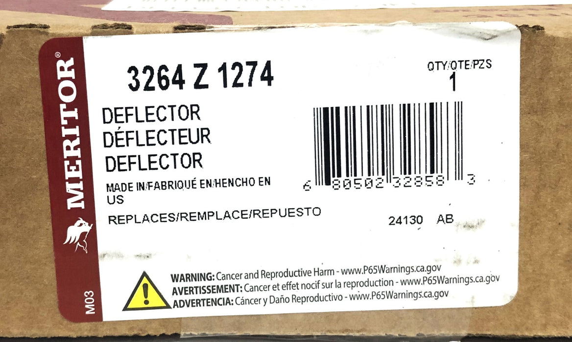 Meritor Deflector 3264-Z-1274 NOS