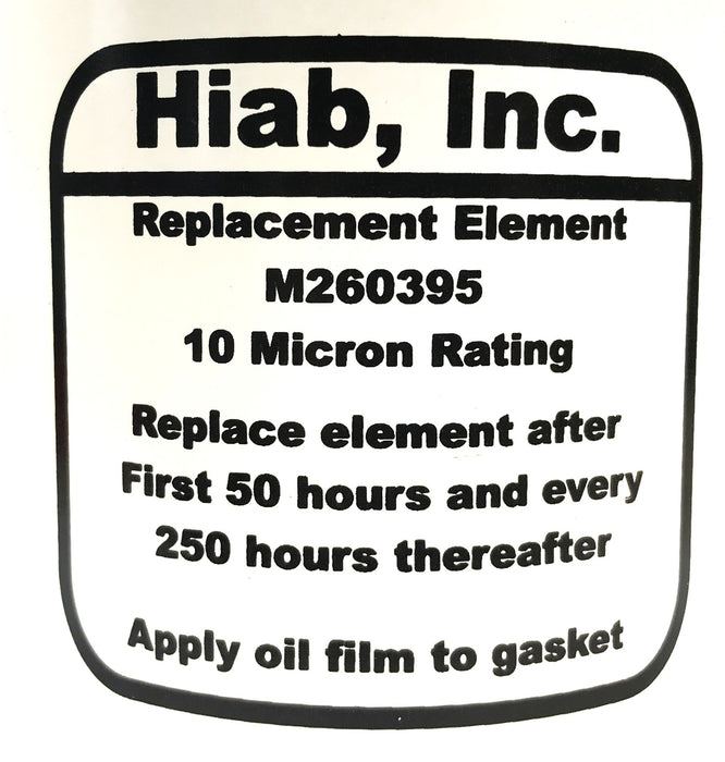 Hiab Forklift Hydraulic Filter M260395 NOS