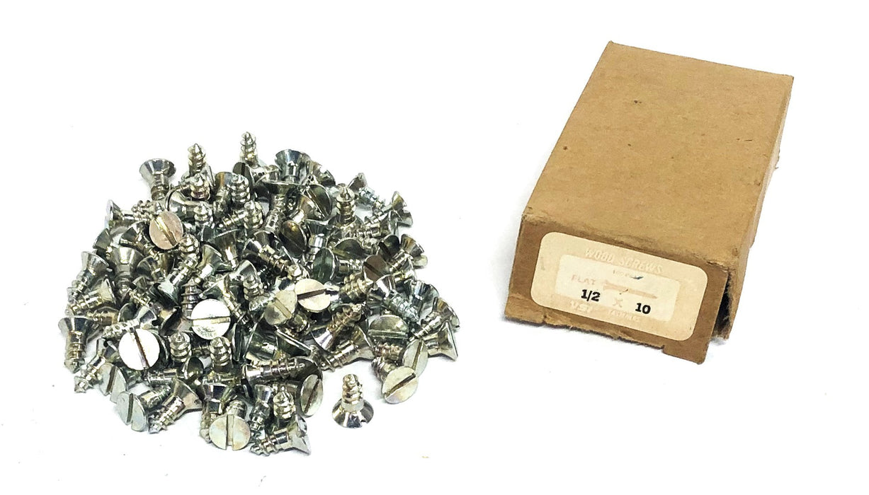 VSI Fasteners Flat Head Wood Screws 1/2x10 [Lot of 100] NOS
