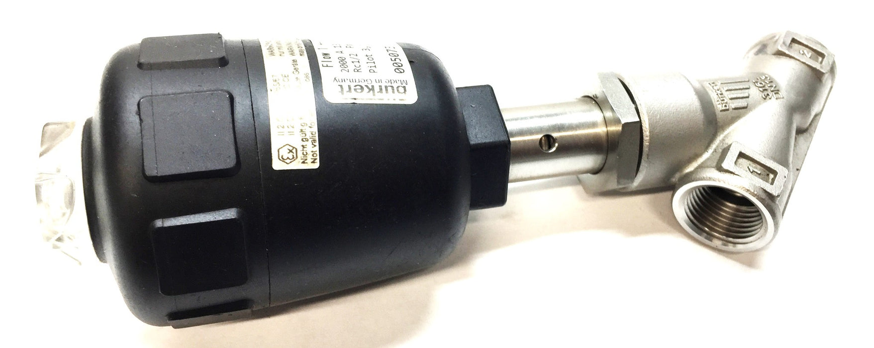 Burkert High-Flow Rate Pneumatically Operated Valve 00507367 NOS