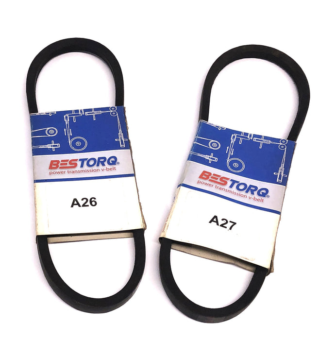 Bestorq Power Transmission V-Belt A26 or 4L280/A27 or 4L290 [Lot of 2] NOS