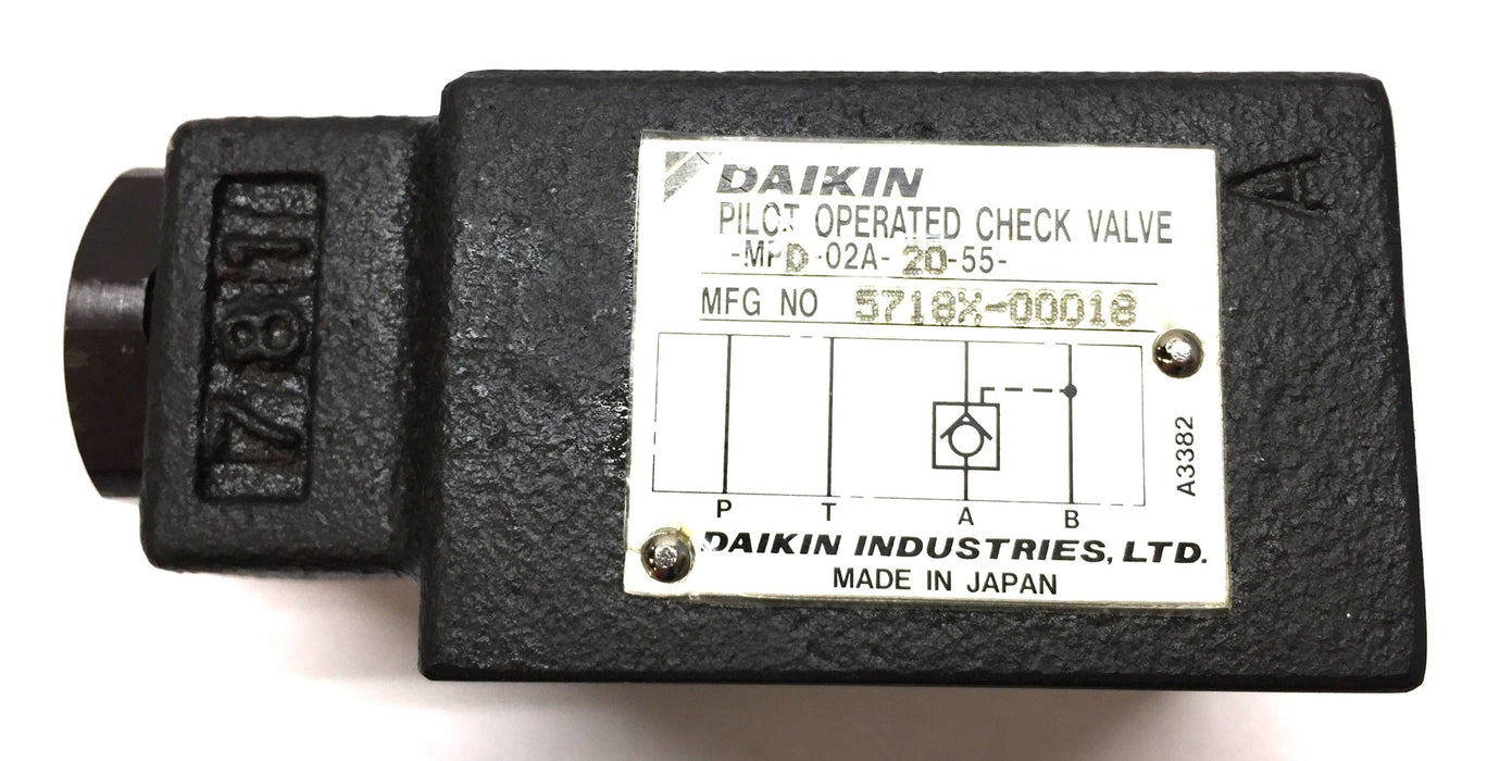 Daikin Pilot Operated Check Valve MP-02A-20-55 NOS