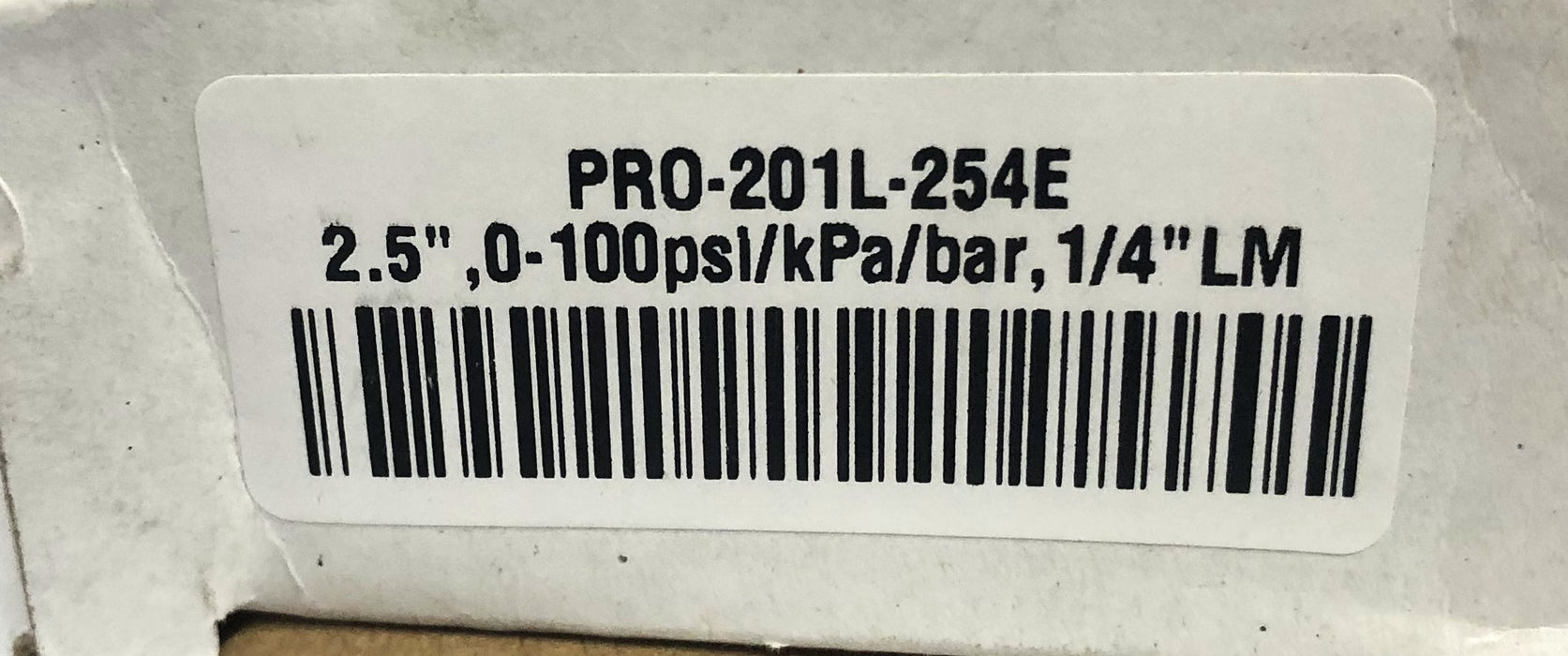 Unbranded 2.5 Inch 0-100psi/kPa/bar 1/4 Inch LM Pressure Gauge PRO-201L-254E NOS