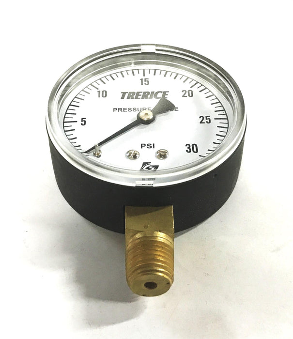 Trerice 2-1/2 inch 0-30psi Pressure Gauge 800B2502LA090 [Lot of 2] NOS