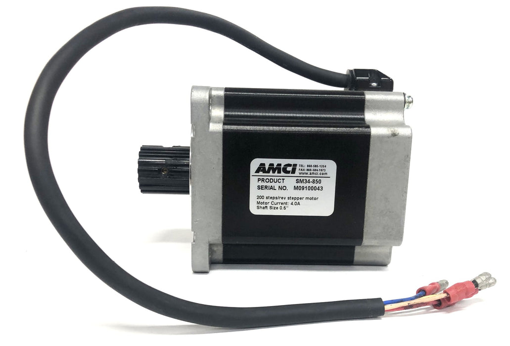 AMCI 200 Steps/REV 4.0A 1/2 Inch Shaft Stepper Motor SM34-850 USED