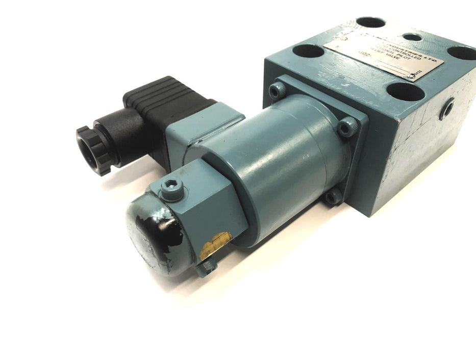 Daikin Solenoid Controlled Pilot Relief Valve JRP-G02-3-23-E-203 NOS
