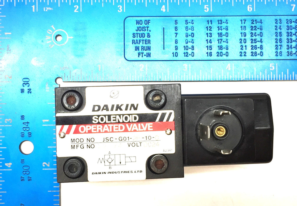 Daikin Solenoid Operated Valve JSC-G01-2P-10-C NOS