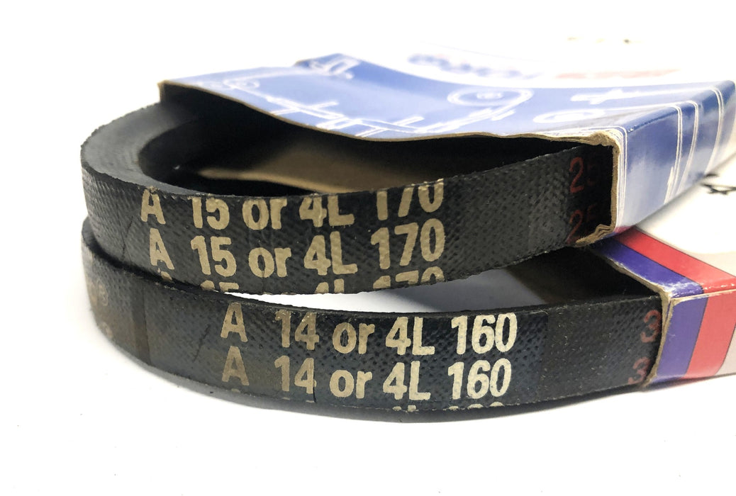 Bestorq Power Transmission V-Belt A14 or 4L160/A15 or 4L170 [Lot of 2] NOS