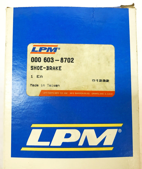 LPM Forklift Brake Shoe 603-8702 NOS