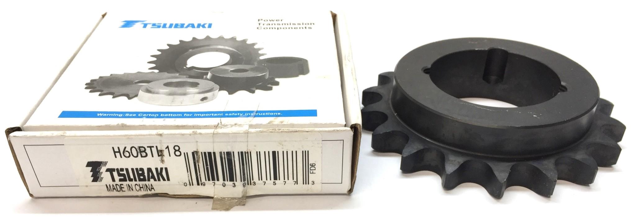 Tsubaki Roller Chain Sprocket H60BTL18 with Box NOS