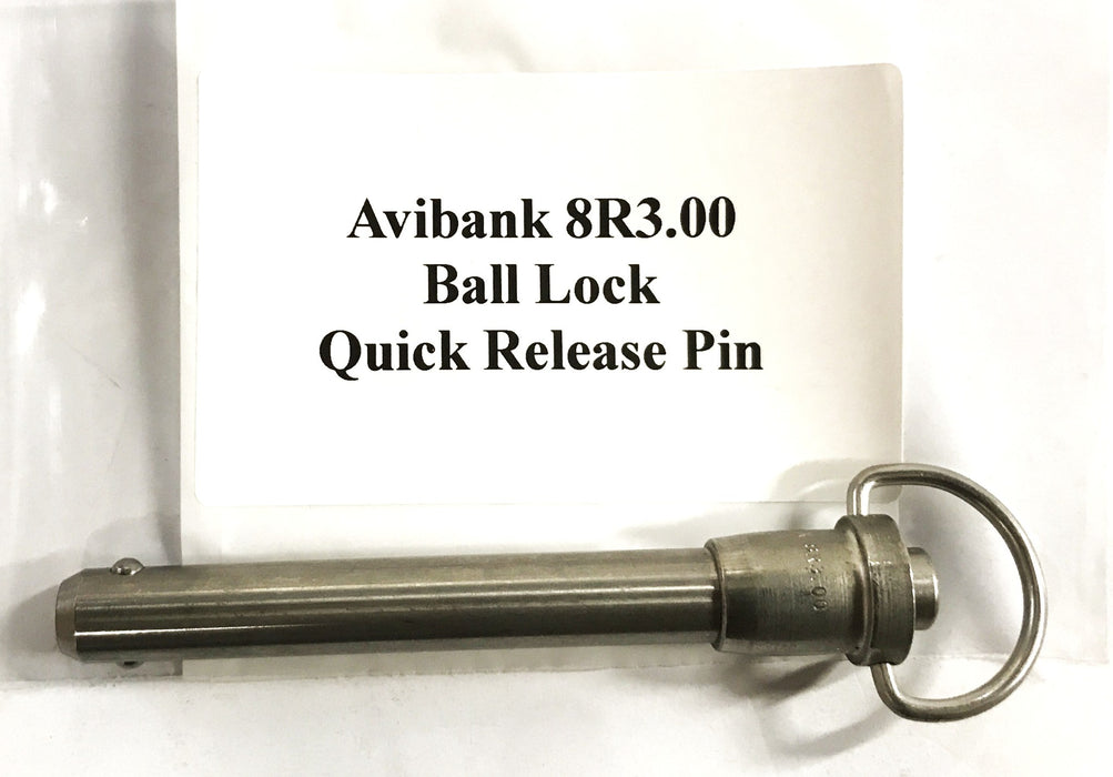 Avibank Stainless Steel Ball Lock Quick Release Pin 8R3.00 NOS