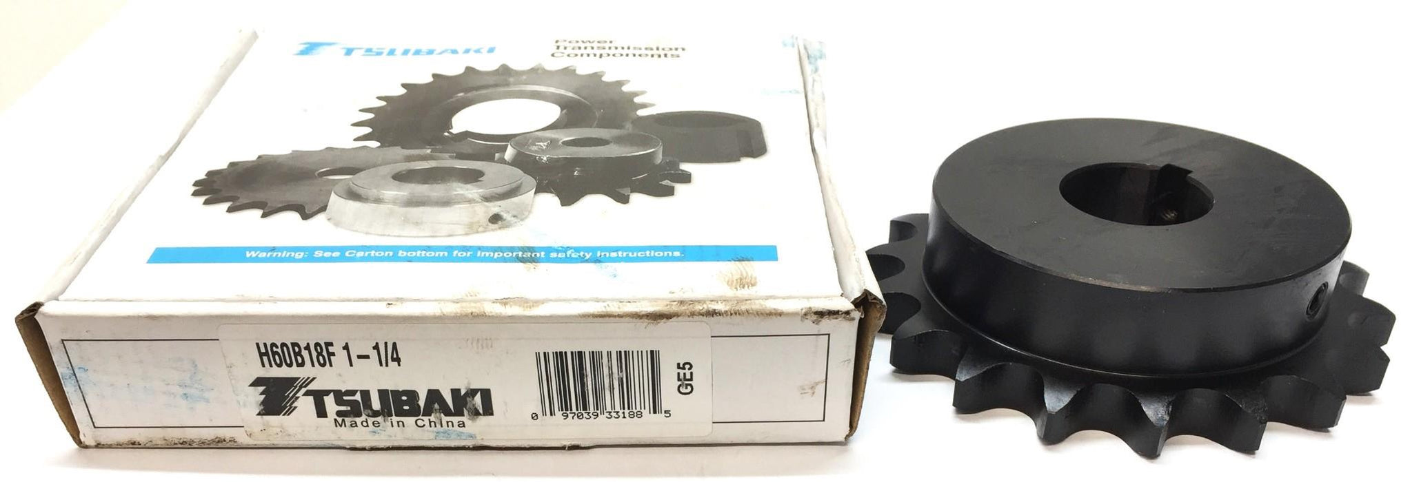 Tsubaki Roller Chain Sprocket H60B18F 1-1/4 NOS