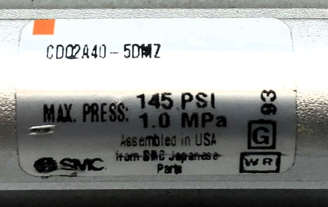 SMC Compact Pneumatic Cylinder CDQ2A40-50MZ NOS