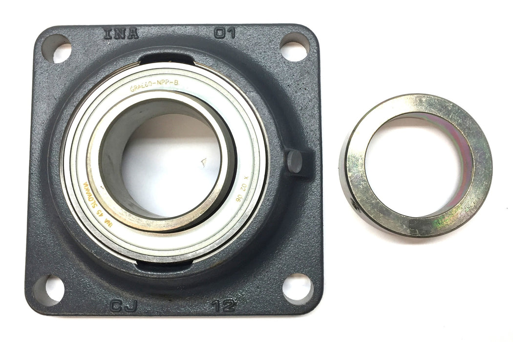 INA Flanged 4-Bolt Mounted Bearing Housing w/Collar GRAE60-NPP-B (X0206) NOS