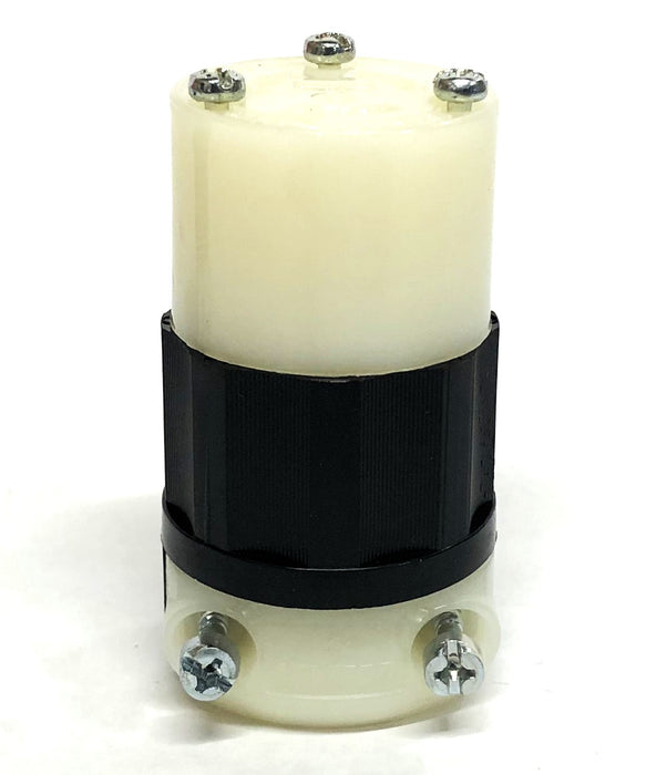 Leviton Black 2-Pole 3-Wire Grounding Locking Connector 4579-C [Lot of 2] NOS