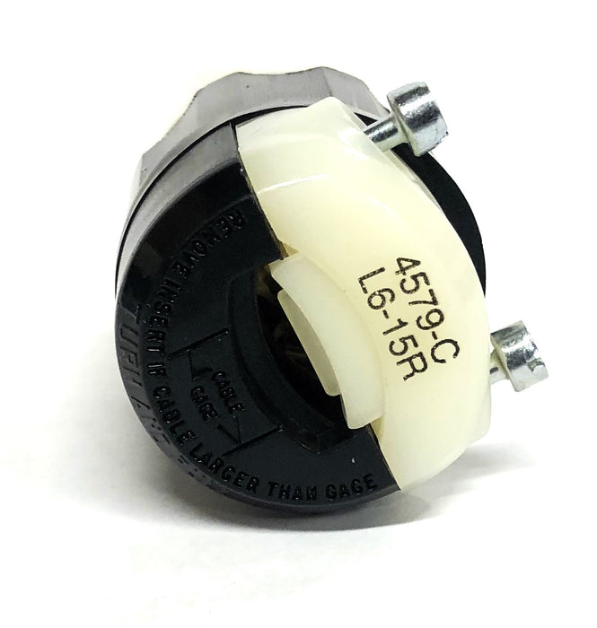Leviton Black 2-Pole 3-Wire Grounding Locking Connector 4579-C [Lot of 2] NOS