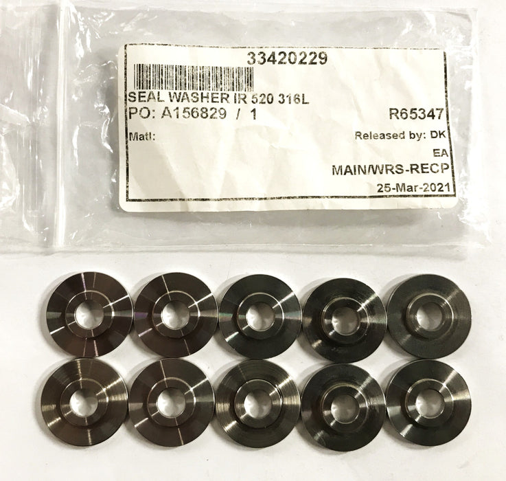 Unbranded Stainless Steel Seal Washer IR520316L [Lot of 10] NOS