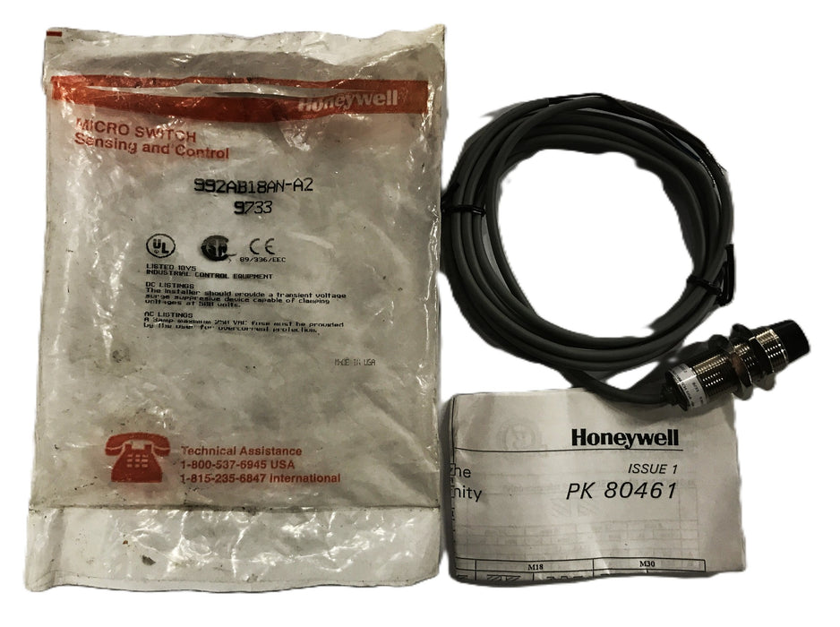 Honeywell Proximity Sensor Switch 992AB18AN-A2 (99793) NOS