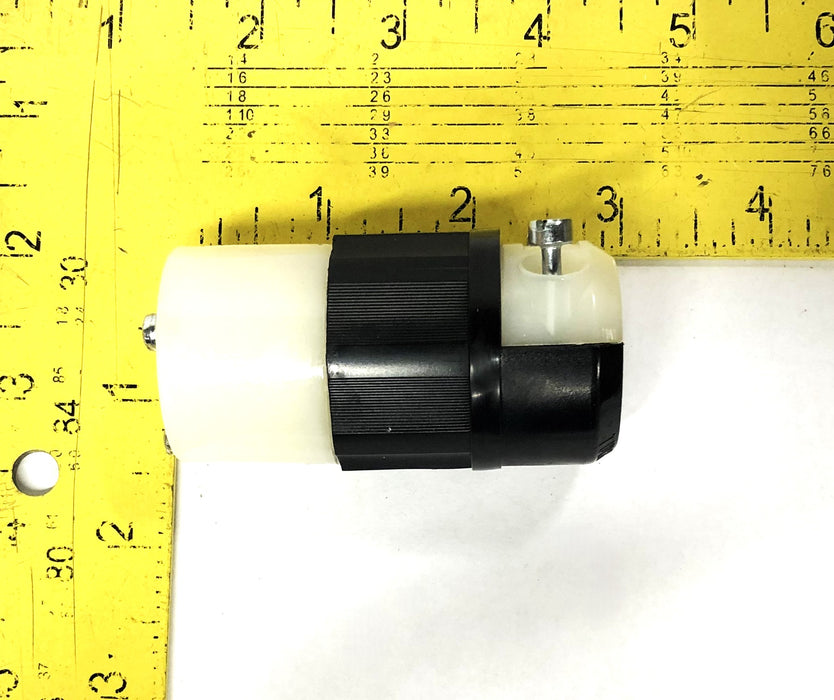 Leviton Black 2-Pole 3-Wire Grounding Locking Connector 4579-C [Lot of 2] NOS
