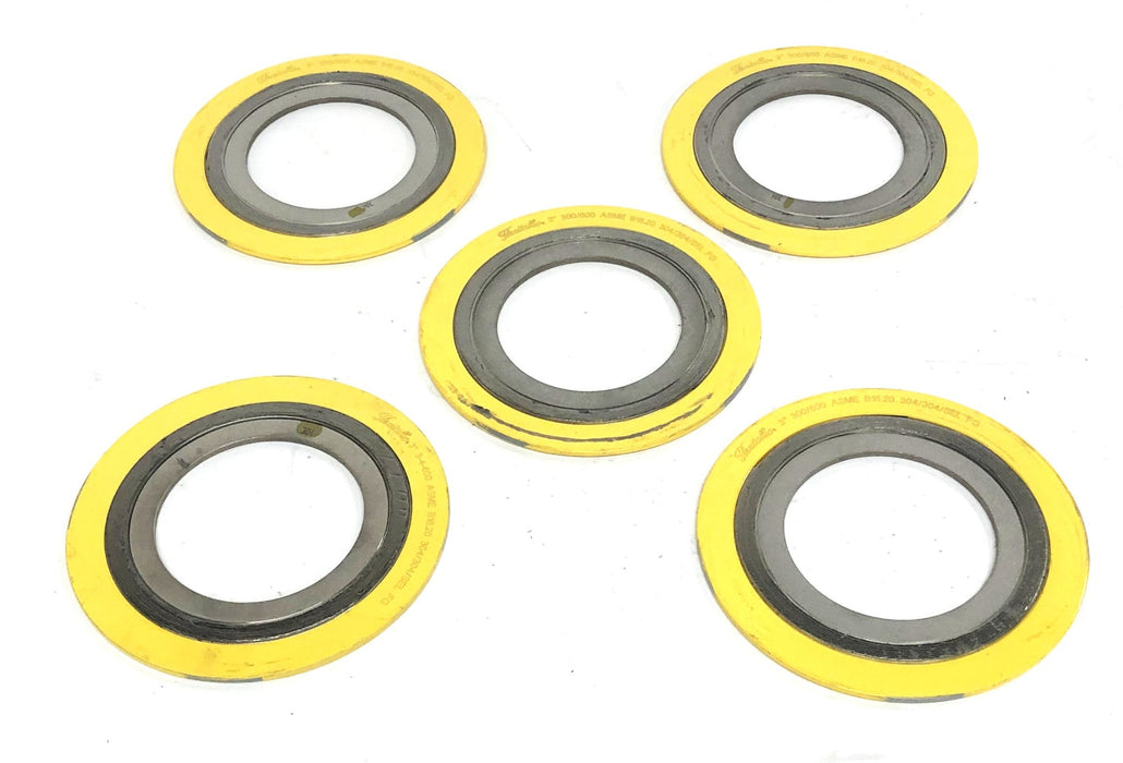 Flexitallic 3 Inch B16.20 Gasket 304/304/SEL FG [Lot of 5] NOS