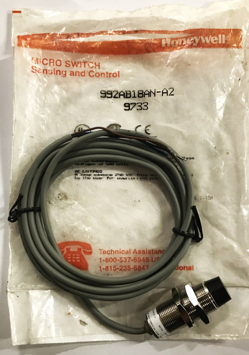 Honeywell Proximity Sensor Switch 992AB18AN-A2 (99793) NOS