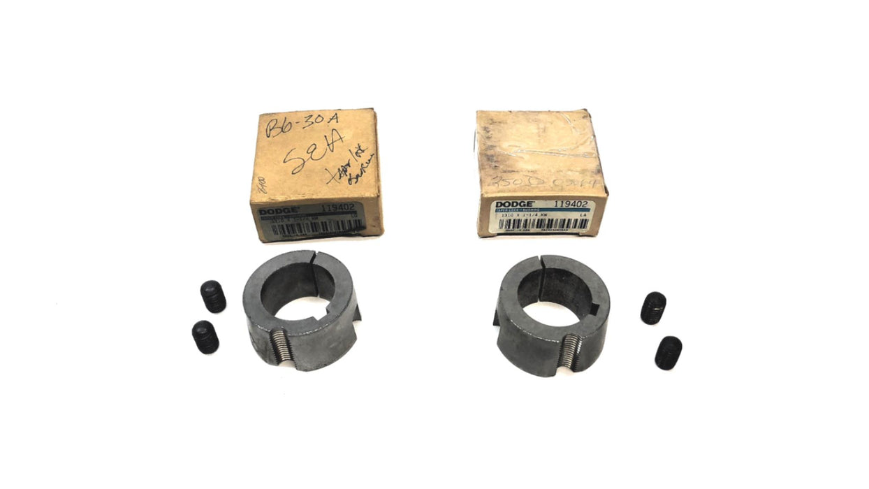 Dodge Taper Lock Bushing 1310 X 1-1/4 KW (119402) [Lot of 2] NOS
