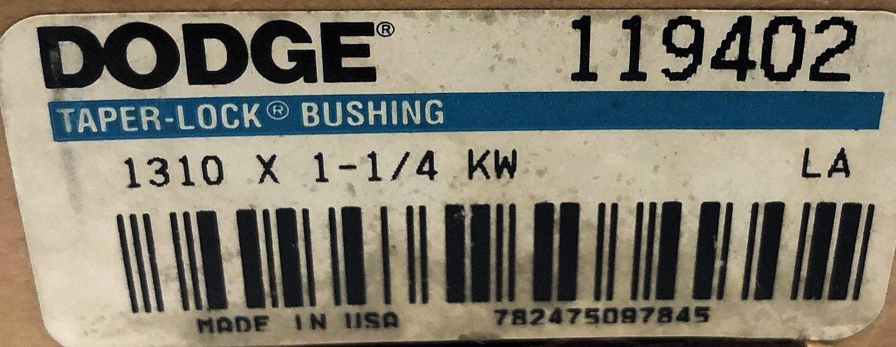 Dodge Taper Lock Bushing 1310 X 1-1/4 KW (119402) [Lot of 2] NOS