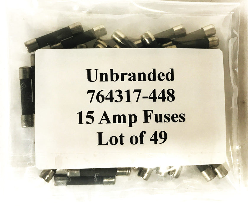 Unbranded 15 Amp Fuse 764317-448 [Lot of 49] NOS