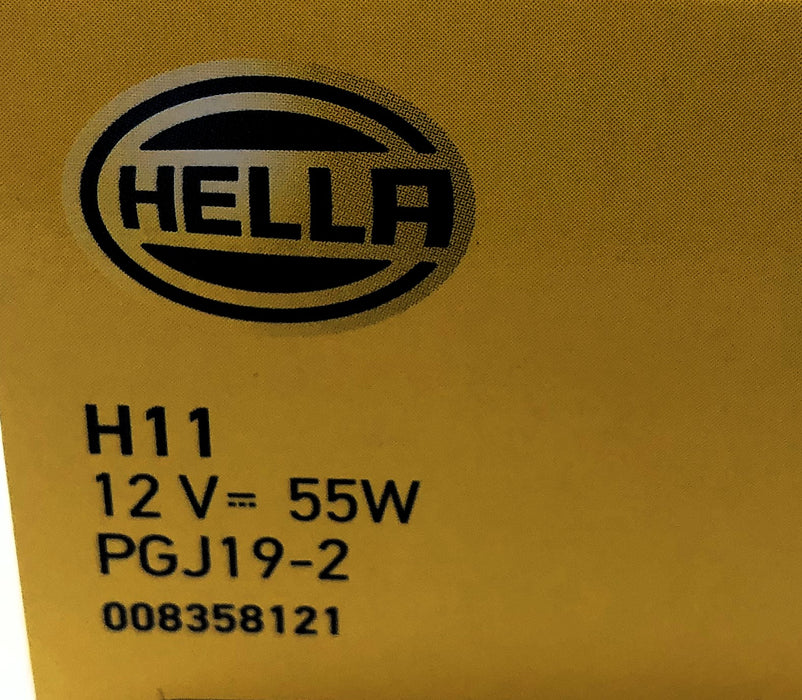 Hella 12V 55W Halogen Headlight Bulb H11 [Lot of 3] NOS